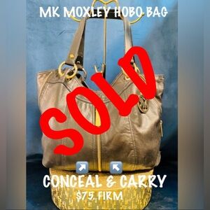 Michael Kors Moxley 💯 Genuine Leather Hobo Bag